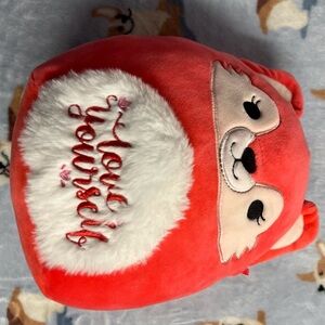 Red Plush Fox Pillow - Love Yourself
